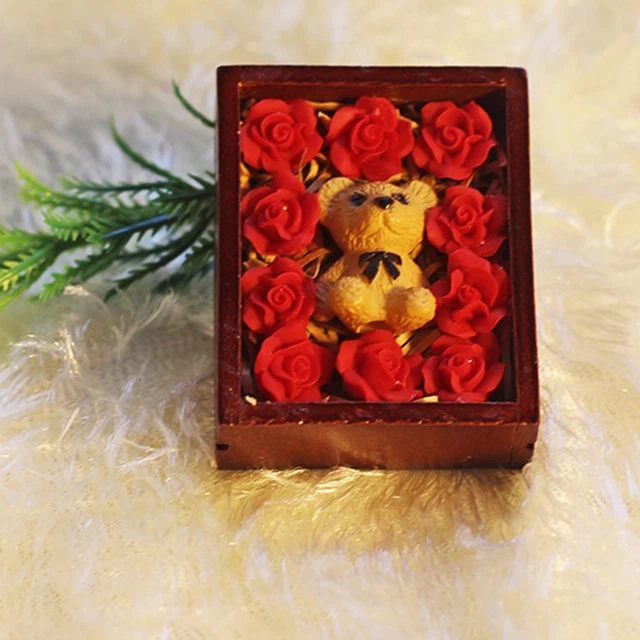 1/12 GIFT BOX Dollhouse Toy Simulation Furniture DIY Collectibles ...