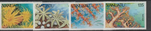 Vanuatu 1986 Fauna Marina Coralli  4 Val.  Mnh Mf96933