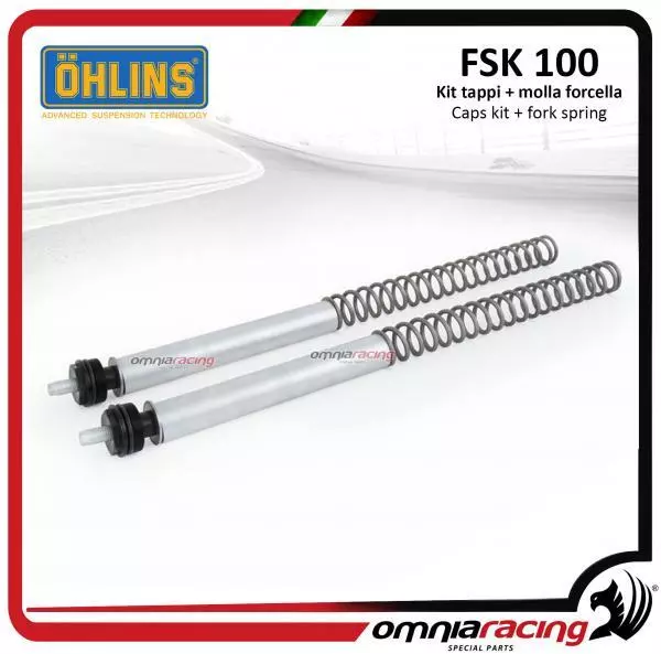 Ohlins FSK100 front fork springs kit and fork caps for Honda CRF250L 2016 -2018