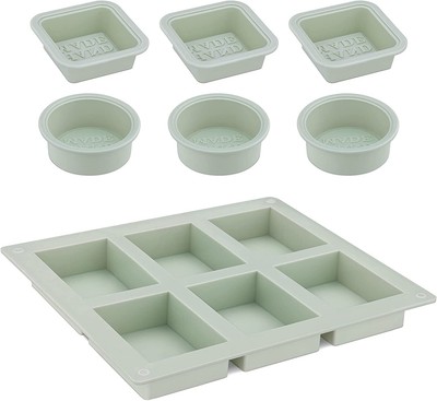 Set di 6 stampi per sapone Bath Bomb Molds in metallo Aslanka per bombe da bagno fai da te e saponi 