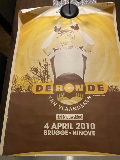 Giro delle Fiandre, Poster ciclistico Ronde Van Vlaanderen grande A1. 2010