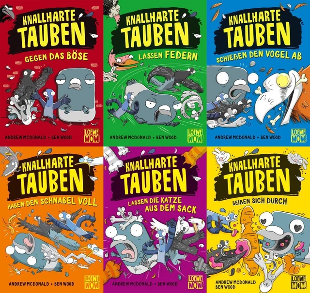 Andrew Mcdonald Knallharte Tauben Band 1-6 plus 1 exklusives Postkartenset