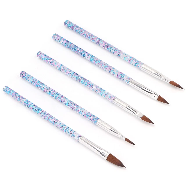5pz Pennelli Per Pittura Manicure Home Salon Set Pennelli Per Capelli In Nylon F