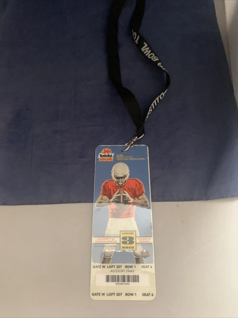 Fiesta Bowl Ticket Oregon Ducks Kansas State Wildcats Jan. 3 2013 Loft Plastic