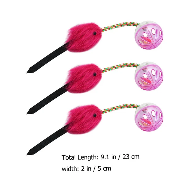 3 Pcs Cat Bell Toys Cat Toy Indoor Cat Toys Kitten Toys Accessories 3