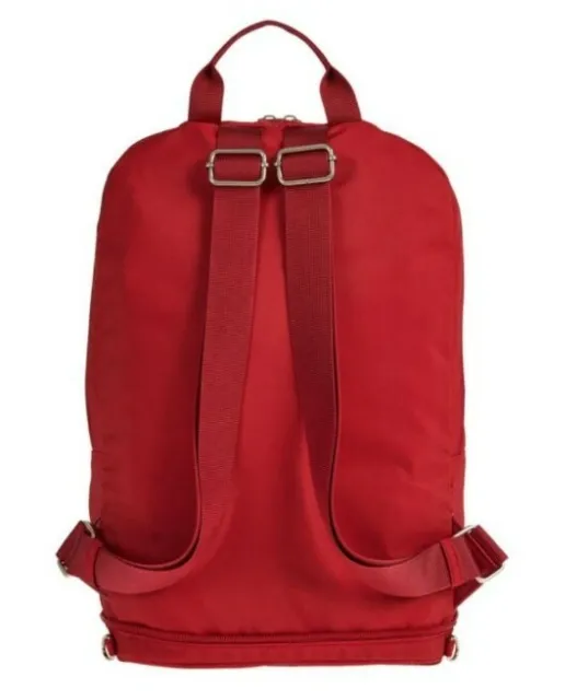 Samantha Brown To-Go Convertible Crossbody Backpack with RFID-Red-NWT 5