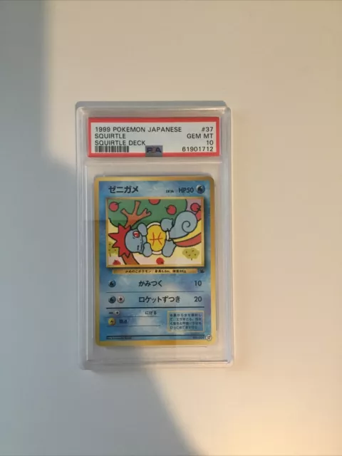 1999 PSA 10 Squirtle Deck #37 Gem Mint Pokemon Karte Schiggy