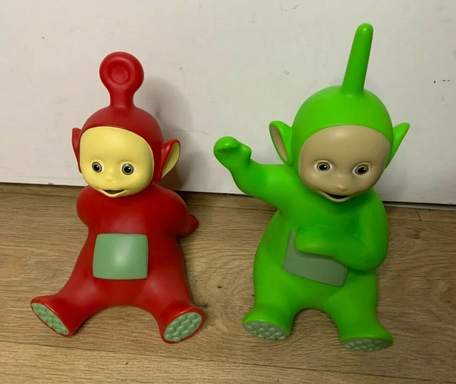 VINTAGE OFFICIAL TELETUBBIES Talking Po & Dipsy Figure Bundle 1996