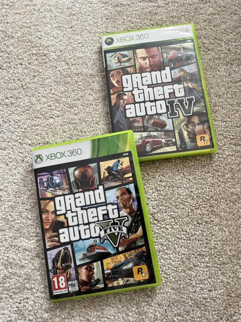 GTA - Grand Theft Auto IV & V (Xbox 360)
