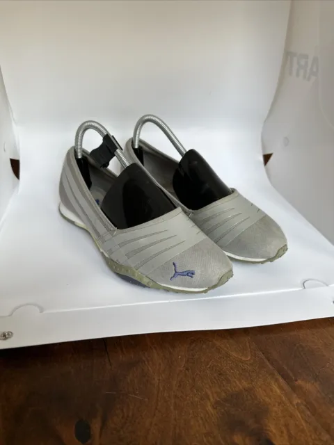 Puma Asha Alt 2 womens grey slip on sneakers shoes size US 8, UK 5.5, EUR 38.5