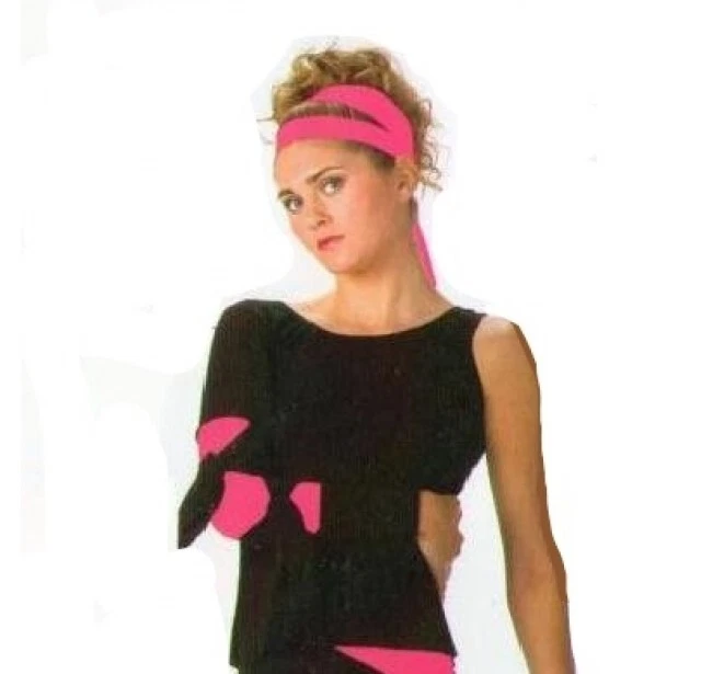 Slash Top ONLY Child 6x7 New Dance Costume One Long Sleeve Halloween Dancewear