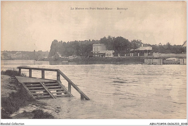 ABNP11-94-1004 - la marne au parc SAINT-MAUR - barrage