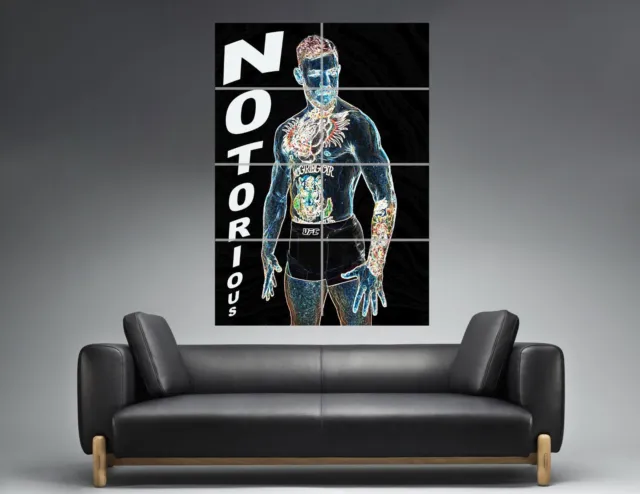 Conor Mcgregor THE NOTORIOUS Wall Art Poster Grand format A0 Large Print