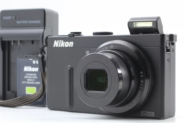 [Near MINT] Nikon COOLPIX P330 12.2MP Black Digital Camera Full HD From JAPAN