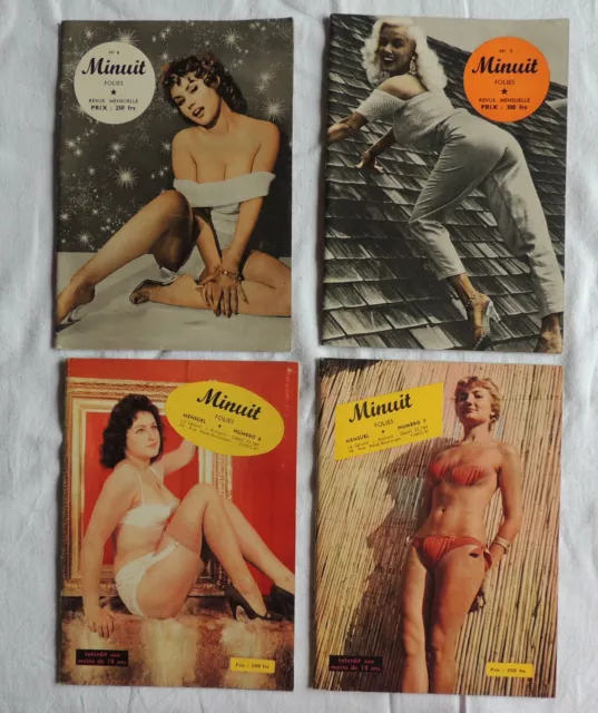 Vintage Glamour Magazine "Minuit folies" n°4- 5 - 6 - 7 - Très bon état