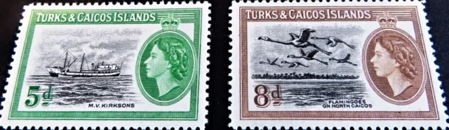 Turks & Caicos Stamps Elizabeth II - 1955 Stamps Full Set SG: 235 -236