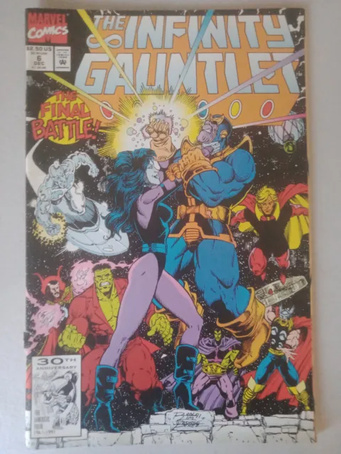 The Infinity Gauntlet #6 Marvel Comics Thanos Avengers Galactus X-Men Spider-Man