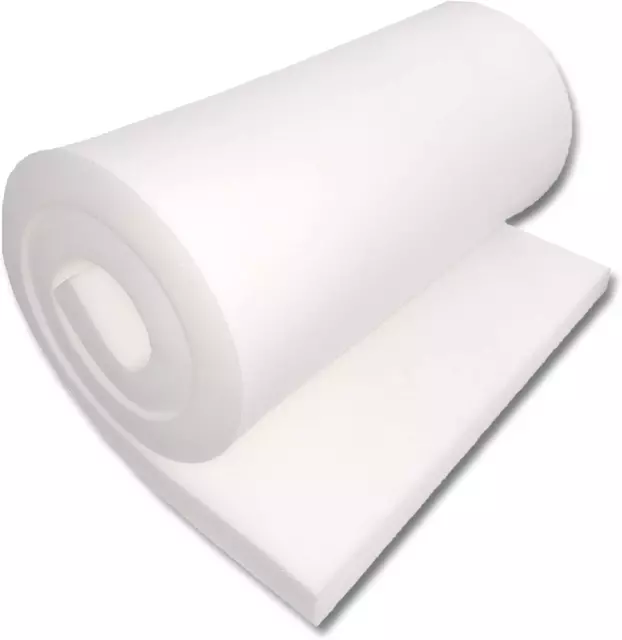 4X24X72Mdf Upholstery Foam, 1 Count (Pack of 1), White