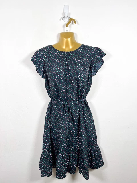 BODEN DRESS 10 Cynthia Short Cherry Print Ruffle Casual Day Holiday Summer 26.87 PicClick UK