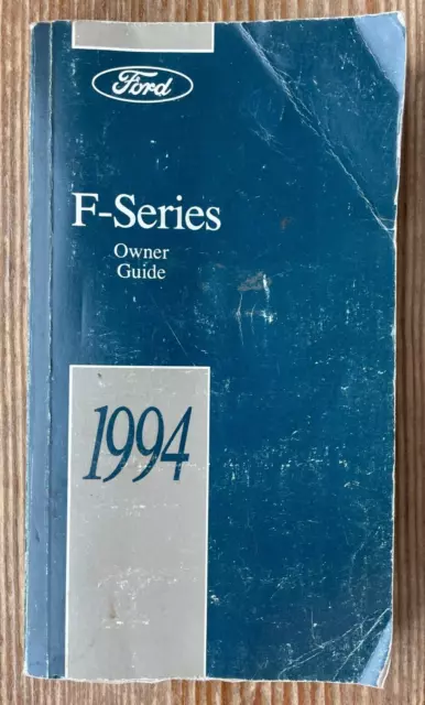 1994 Ford Truck Owners Manual User Guide Reference Operator Book OEM