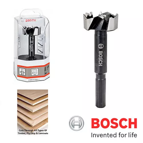 BOSCH Forstner Hinge Hole Boring Cutter Wood Drill Bit Sizes Available 10mm-50mm