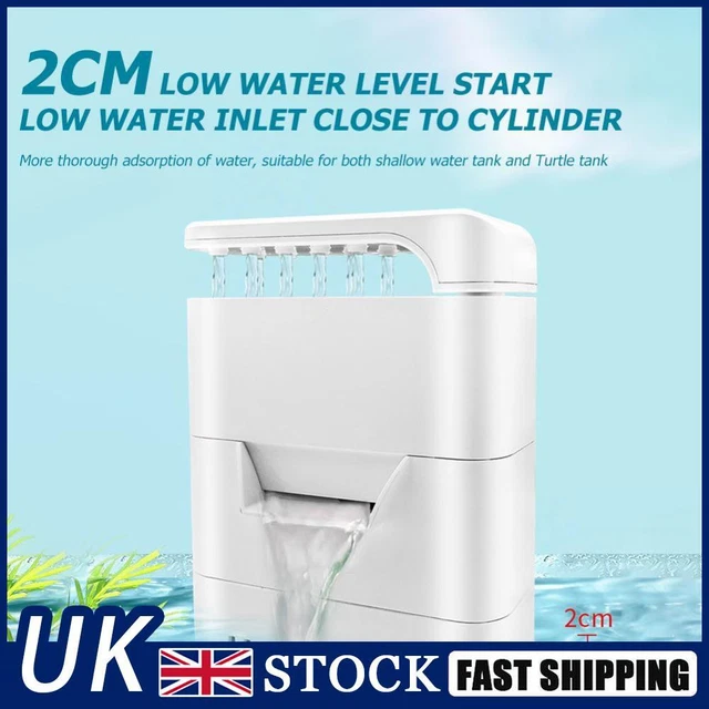 Turtle Tank Low Level Water Filter Aquarium Submersible Pump (2 Layer)