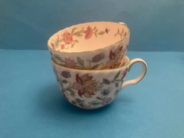 Pair of Minton, Hadden Hall pattern Teacups