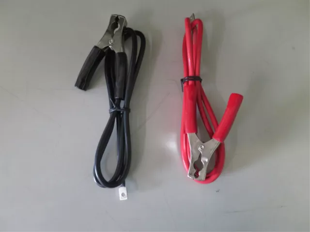 3 Ft 8Awg 600V Battery Post Alligator Clamps 1Pair