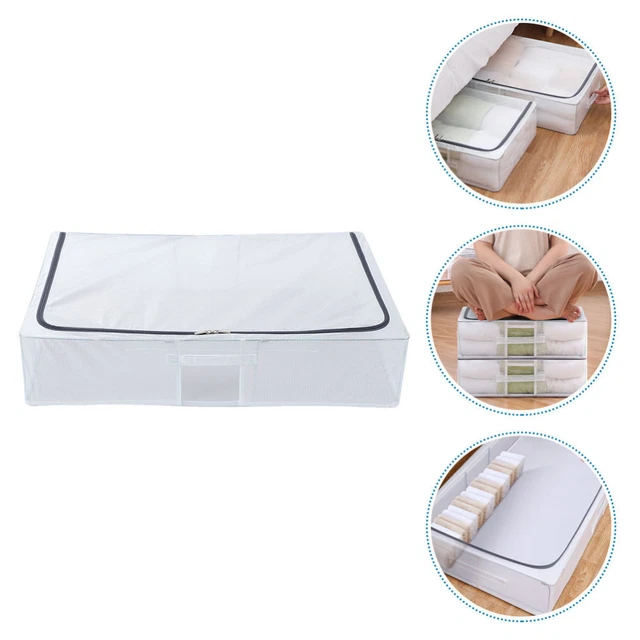 CONTENITORE TRASPARENTE SCARPIERA Scatola Portaoggetti Sotto Il Letto - Foto 8