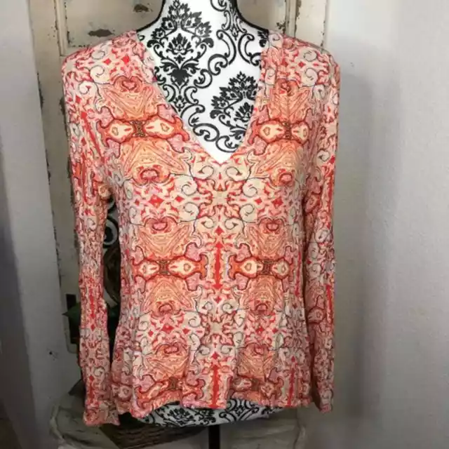 Sanctuary boho retro print colorful blouse