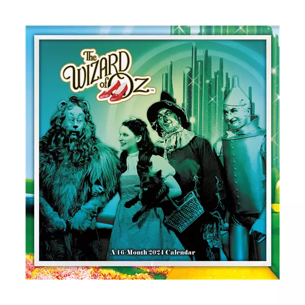 TRENDS INTERNATIONAL THE Wizard of Oz 2024 12 x 12 Wall Calendar w 15.