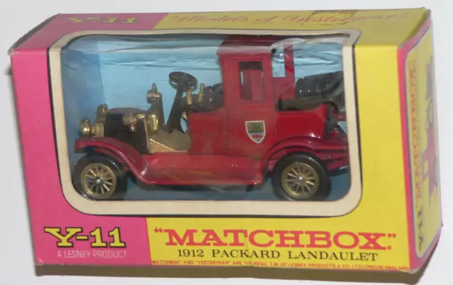 Matchbox 1964 Y-11B 1912 Packard Landaulet MOY Models of Yesteryear OVP 1:50