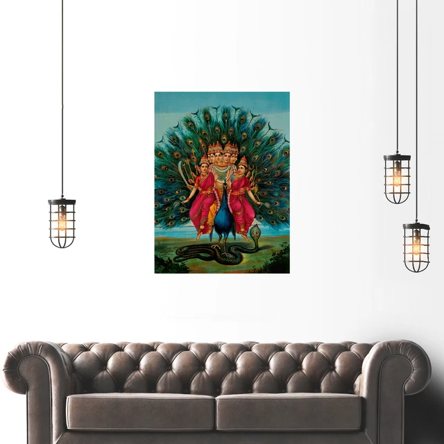 RAJA RAVI VARMA Murugan Large Poster Art Print EUR 16 49 PicClick DE Raja ravi varma murugan large poster art print eur 16 49 picclick de