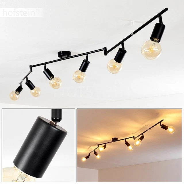 Plafonnier à 3 lampes rétro à motif de Libellule en verre D40cm