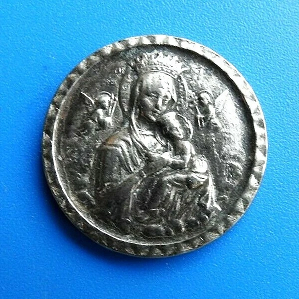 Médaille Religieuse Ancienne Ste Bernadette Lourdes Vierge Marie Signée Ruffony