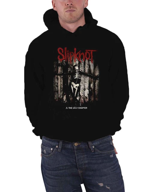 Slipknot Gray Chapter Album Cover Official Mens New Black Pullover Hoodie