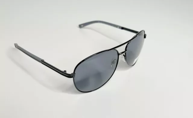 Tommy Hilfiger Bae Aviator Sunglasses Gray & Black Metal Frame MM OM195