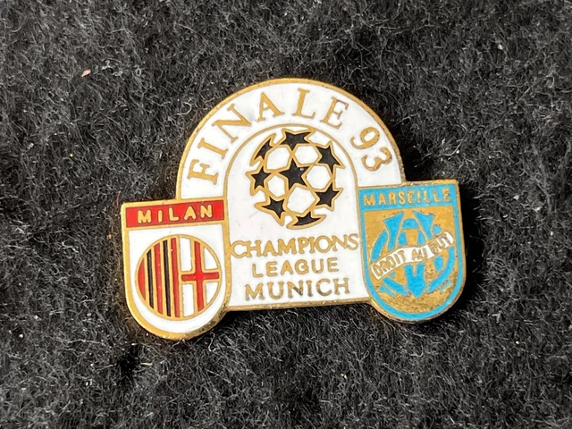 Pins Pin's Om Marseille Milan Ac 1993 Finale C1 Coupe D
