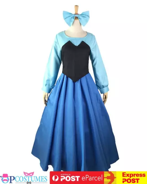 The Little Mermaid Ariel Cosplay Costume Blue Princess Book Week Teachers