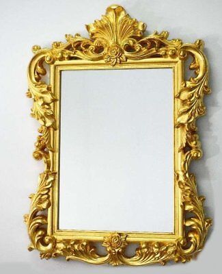 design retrò con decorazioni di lusso oro dualColor 90 x 70 cm antico barocco Rokoko Shabby Chic Renaissance Lnxp Specchio da parete in argento stile giovanile 
