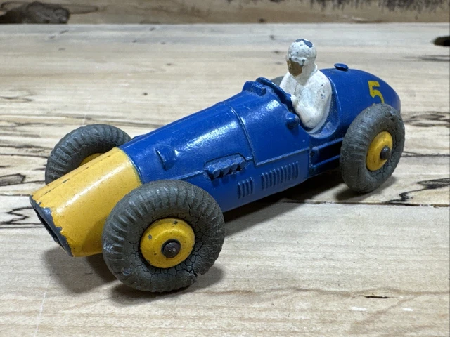 Two Dinky Toys diecast model cars, 234 Ferrari Racing Car in blue