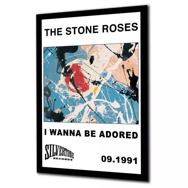 Poster Inspired by Stone Roses I Wanna Be Adored Madchester Legend Tribute Print