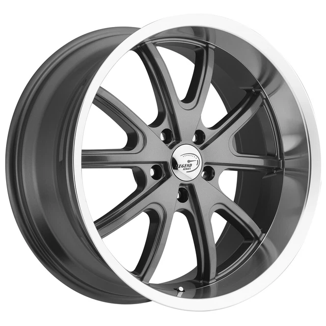 Vision 143 Torque 18x9.5 5x4.5" +0mm Gunmetal Wheel Rim 18" Inch