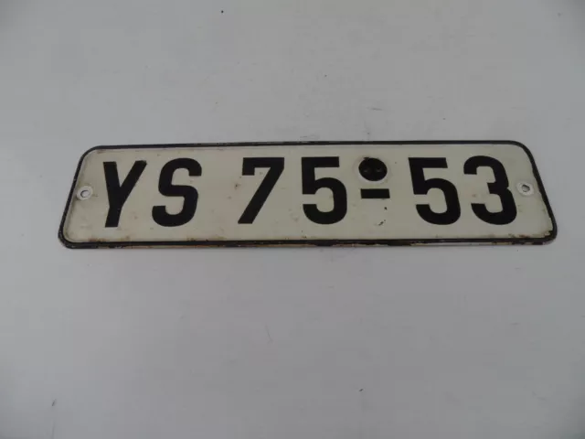 DDR Kennzeichen Nummernschild Bezirk YS Trabant Wartburg Barkas B1000 IFA Framo