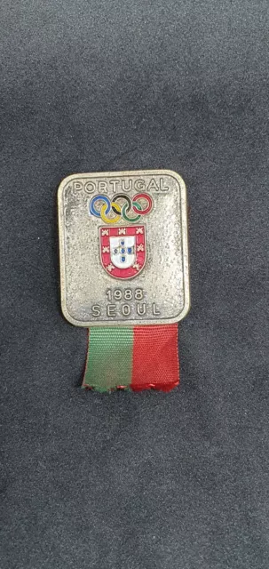 Olympics Olympic Games Seoul 1988 Portugal NOC Participant Pin
