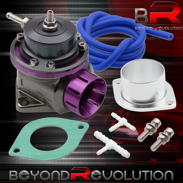 Universal Turbocharge Aluminum Billet Blow Off Valve Bov Kit Pur+2Bolt Flange