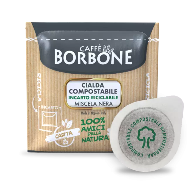 Caffè Borbone Cialde Filtro Carta 44Mm Ese Miscela Nera Confezione Da 50 Corposo