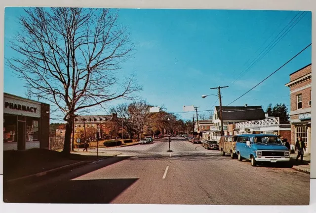 Durham New Hampshire MAIN STREET Postcard D1