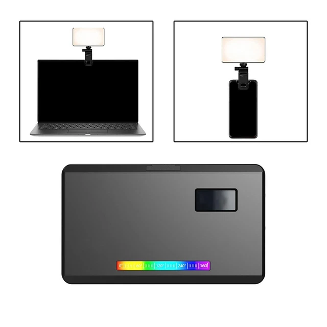 Petit éclairage de photographie de lumière vidéo RVB de poche pour studio