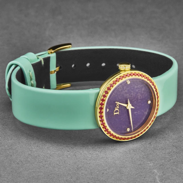 Christian Dior Women's 'La D De Dior' Diamond Bezel Purple Dial CD047152A001 2